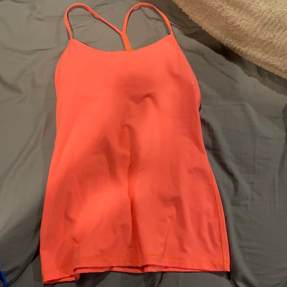 Bright Orange lulu tank top